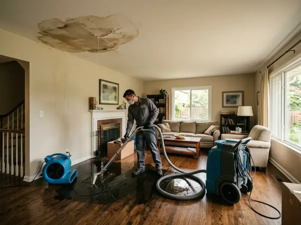attic-pipe-burst-ceiling-drip-008 — frequently asked questions, Water Damage Restoration & Carpet Care in Dellwood, MO
